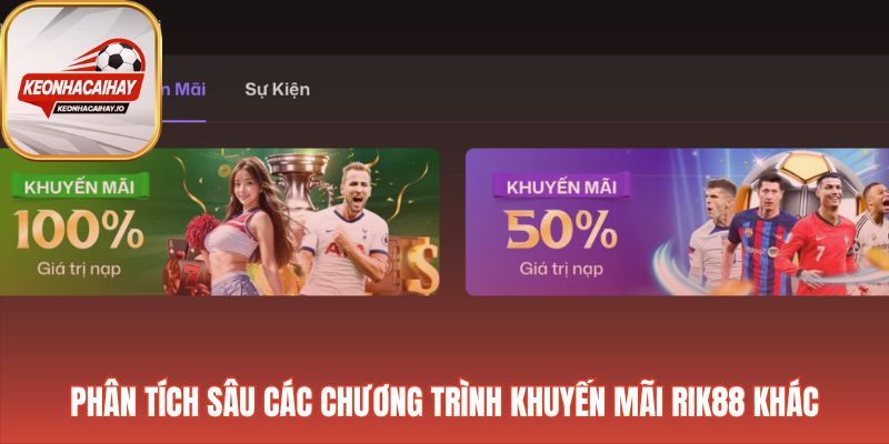 Các chương trình khuyến mãi và ưu đãi khác tại Rik88